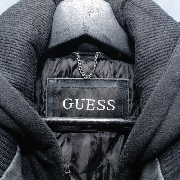 Black Guess Jacket with Removable Hood - Picture 4 of 5